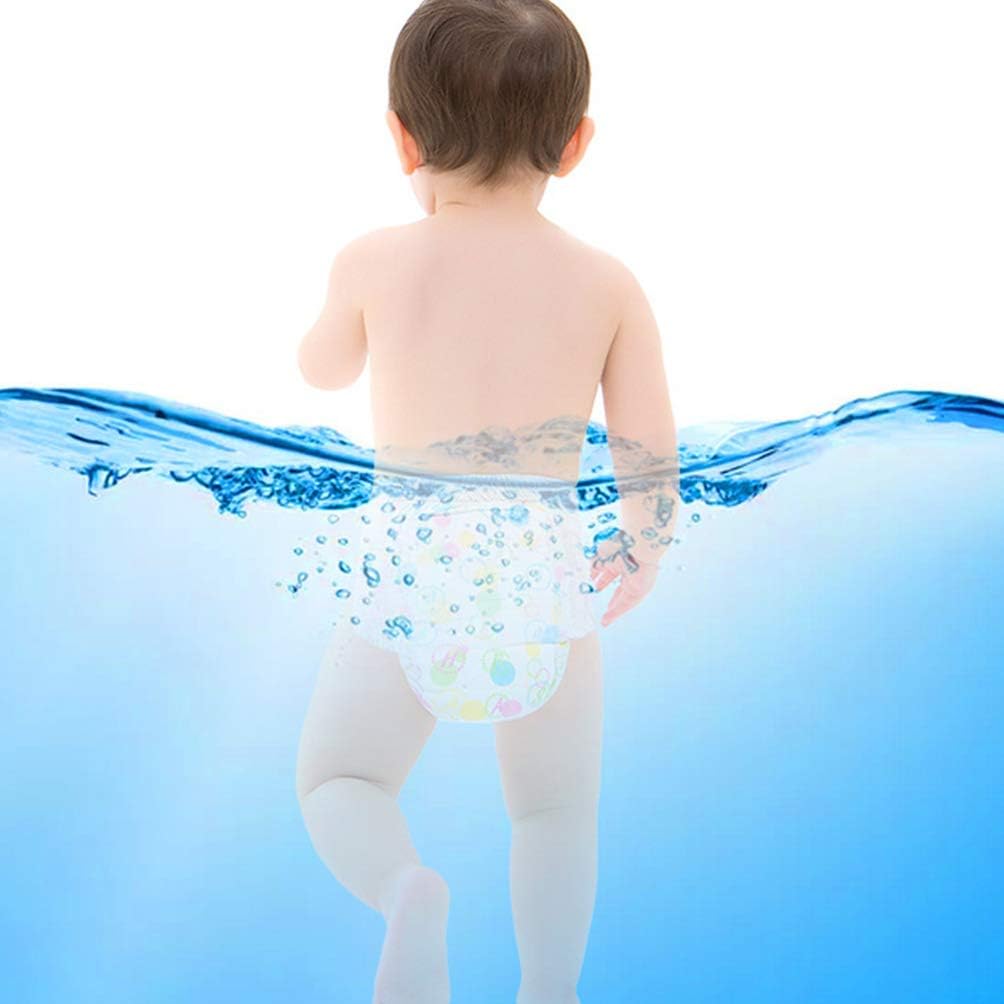 Healifty Diaper 5PCS Swim Diapers Disposable Little Swimmers Baby Diapers Swimming Pool Water Nappy Pants for Baby - Size XXL Swimming Trunks - Image 3